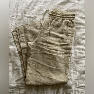 Athleta Wide Leg Linen Retreat Pant